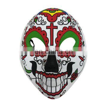 EVA Mask Covered with Fabric with Cross and Rose Decoration for Halloween, Carnival and Party