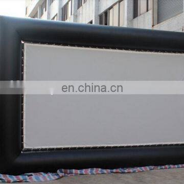 waterproof inflatable movie screen / inflatable projection screen outdoor / movie screen black