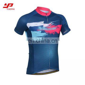 Sublimation Plaid Cycling Jerseys Bike Clothing Sportswear Bicycle Jersey Shirt