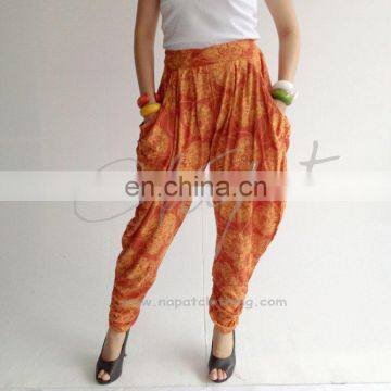 Pants sexy girl Harem Baggy Rayon Ladies with Art Printed