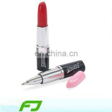 2012Plastic lipstick novel ball pen