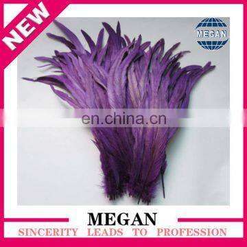 The newest design deep purple rooster coque feather