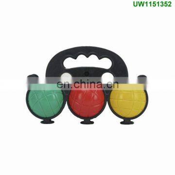 6 Plastic Kid Boule Ball Set Beach Bocce Ball Petanque Set Plastic Bocce Ball photo-4