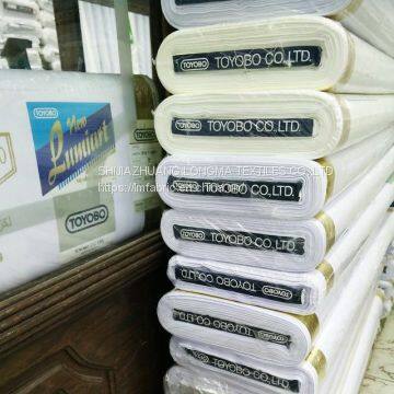 T/C 90/10 White Poplin Fabric 45x45 110x76 186TH for Shirt Lining China Supplier Double Folded Packing for African Market photo-3