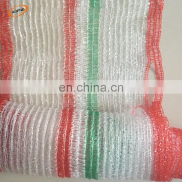 polypropylene knitted plastic mesh bags in roll