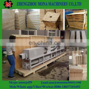 Sawdust Recycling Wood Pallet Foot Making Machine/wood Pallet Block Hot Press Making Machine for Sale