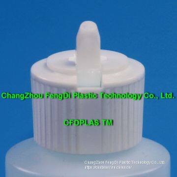 24-410 White PP Pivot Spout Caps for Disinfectant Bottles photo-2
