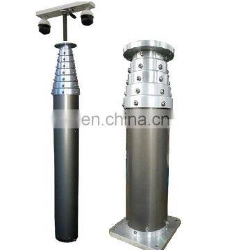 120km/hr Windspeed 15 Meter Payload 250-300kg Telecommunication Pneumatic Air Pump Mast