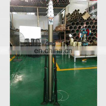8.4m 2.5ft Vehicle Mounted Tripod Pneumatic Telescoping Lighting Mast
