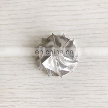 TD03 31.00/39.98mm 6+6 blades high performance milling/aluminum 2618/billet compressor wheel for 49173-02010