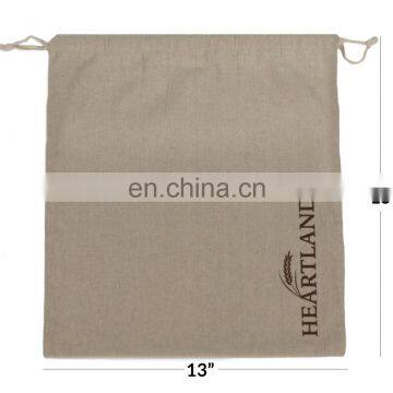 Fresh custom flax linen bread bag for craft gift