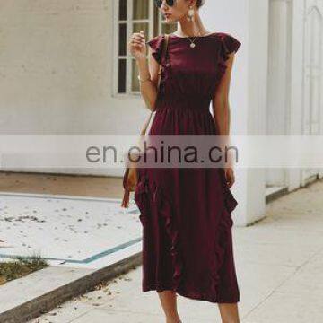 Independent Designer Women's Clothing Brand Explosion Models 2020 Spring and Summer New Ruffled Dress photo-5