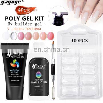 Manufacture Nail Art Uv Gel Uk Warehouse Extend Builder Poly-gel Nail Kit Dubai Set photo-6
