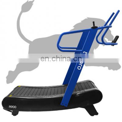 non-motorized unpowered curved treadmill Manual commercial running machine Top quality fitness machines gym equipment