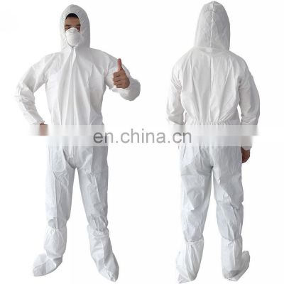 Free Samples Type 5 6 Safety Clothing Microporous Disposable Coveralls with Hood