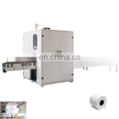 High speed automatic toilet tissue paper log saw cutting machine