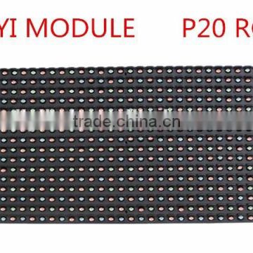 P20 1/4 scan 320x160mm HUB75 16x8dots outdoor rgb led sign module from l