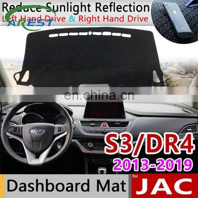 for JAC S3 Heyue S30 DR4 2013 2014 2015 2016 2017 2018 2019 Anti-Slip Mat Dashboard Cover Pad Sunshade Dashmat Car Accessories