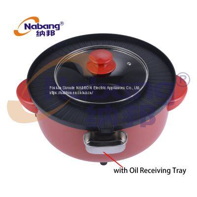 2.5L Multi Function Cooker With Φ330mm Round Baking Tray, BBQ, Hot Pot, Fry, Boil photo-2