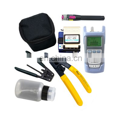 fiber optic tool kit optica herramientas -70 10db /30km vfl equipments stripping tool ftth fttx tool kit