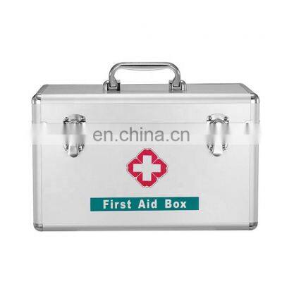 Best price protable medical devices aluminum alloy first aid kit box for clinic and hospital