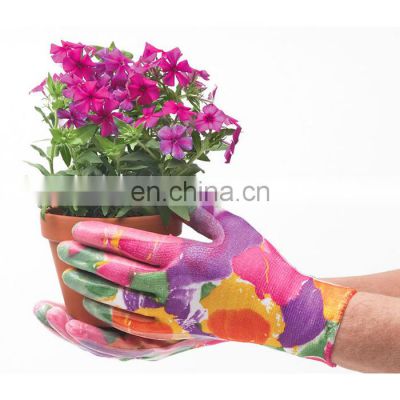 Transparent Nitrile Weeding Gloves For Gardening