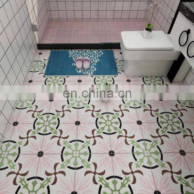 Pink Kitchen Bathroom Balcony Non-slip Wear-resistant Parquet Floor Tiles photo-4