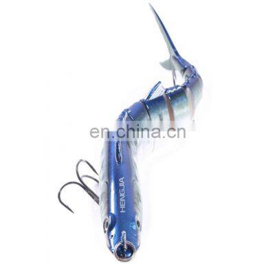 Amazon 18cm 38g High Quality New Design 8 Sections Sinking Multi Jointed Hard Fishing Bait