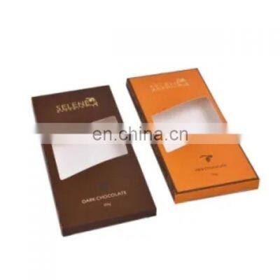 Custom Cardboard Luxury Paper Chocolate Bar Packaging Box With Window