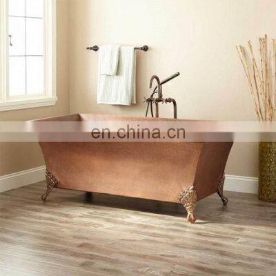 modern designer copper bath tube