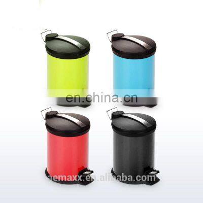 20L Stainless Steel PP Lid Step Pedal Plastic Dustbin Food Waste Bin photo-2