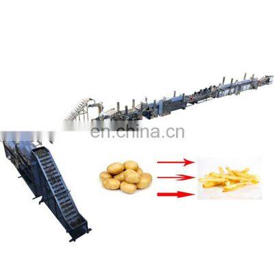 Automatic Fried / Pre-fried potato frozen french fries production line