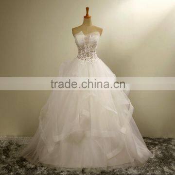 C71635A Best Selling Alibaba Wedding Gown Sexy Sweetheart White Chiffon Wedding Dress