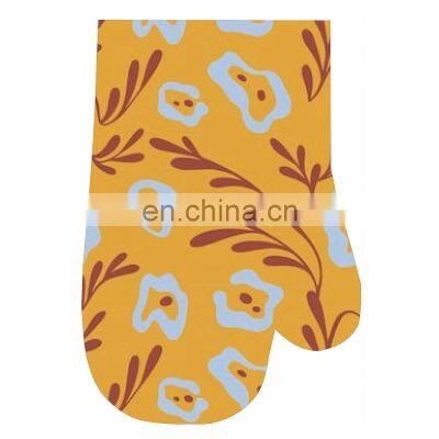 Hot Selling Printed Kitchen Utensils Set With Gloves Cotton Kitchen Oven Glove photo-3