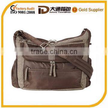 waterproof smooth brown messenger bag