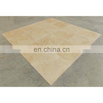 Premium Super Selection Quality Light Beige Travertine Tile Made in Turkey Outdoor and Indoor Construction Projects CEM-FH-01