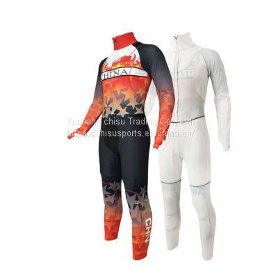 High Quality Cheap Wholesale Breathable Junior Custom Short Track Ice Speed Skating Suit Skating Skin Suit photo-3