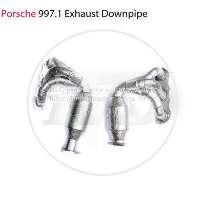 Stainless Steel Exhaust Manifold Modified Straight Downpipe For Porsche 997.1 Auto Parts Valve whatsapp008618023549615