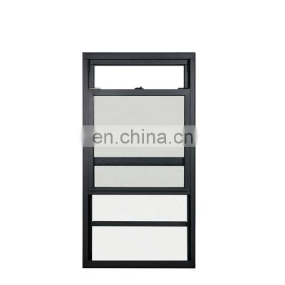 Aluminum window modern america double glazed vertical sliding window