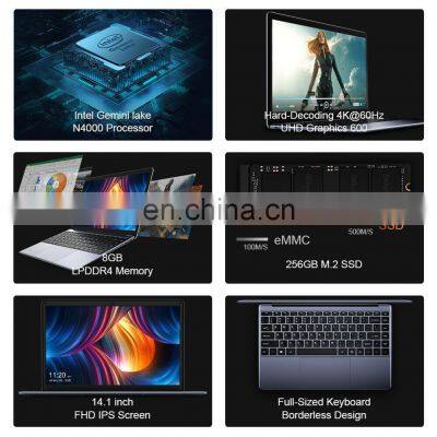 In Stock CHUWI Laptop HeroBook Pro+ 13.3 Inch Win10 DDR4 8GB 256GB SSD Laptop With Keyboard Metal Cover Notebook photo-4