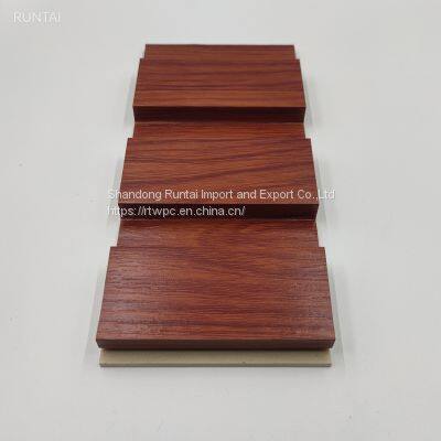 Indoor Interior Decoration Wood Color WPC Wall Panel 195-14mm