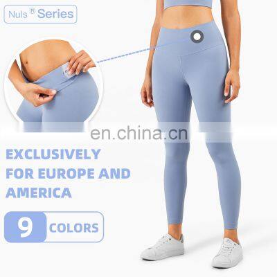 Plus Size 3XL Women High Waist  Yoga Pants Buttock Lifting Sports Leggings With Inner Pocket