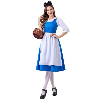 uspenders Suit Bavarian Oktoberfest costume national culture carnival Maid costume Women's Red Plaid Beer