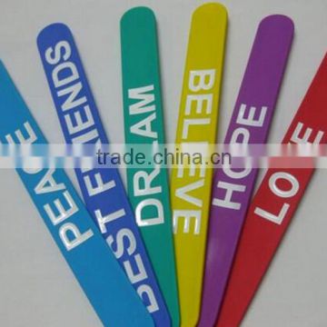 snap bracelet slap bracelet with ruler