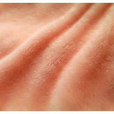 100% Polyester Solid Plaid Dyed Flannel Fabric For Baby Swaddle Blanket