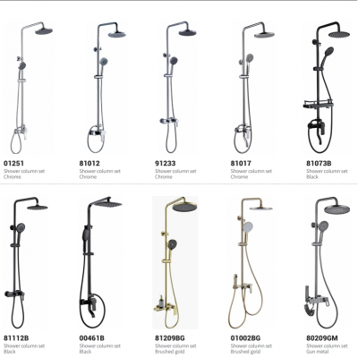 Aesthetic      practicality       convenient installation Shower column set series