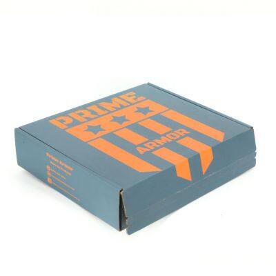 Wholesale Factory Direct Sales Custom Blue Box With Orange Logo for Shipping for Small Business
