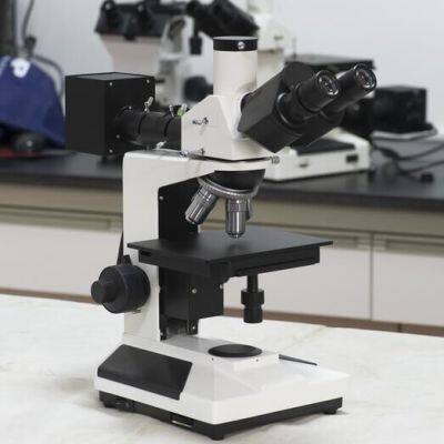4XC Trinocular Inverted Metallurgical Microscope Camera photo-3