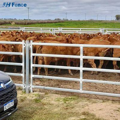 Panneaux de clôture pour bétail en acier galvanisé portable, clôture de sécurité pour vaches et chevaux, panneaux pliables de 6 pieds, enduits de poudre écologiques, pour rassembler le bétail