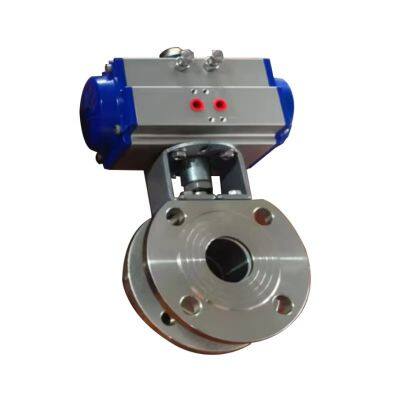 Pneumatic Valve Factory Direct Clamp Connection Thin Type Ball Valve With Pneumatic Actuator photo-2